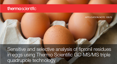 analysis fipronil eggsusing gcmsms