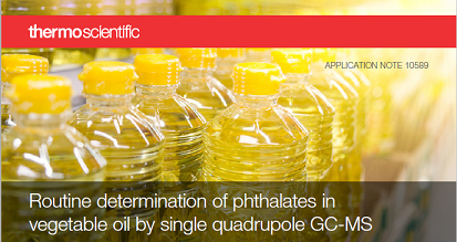 phthalates vegetable oil by gcms
