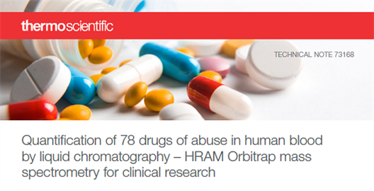 quantification 78 drugs abuse human blood