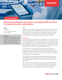 tn003551 enhanced calibration precision leveraging rse wls for optimal function optimization
