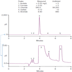 determination anions fracking flowback water