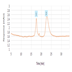 separation different form plasmid dna using anion exchnage non poros polymeric column